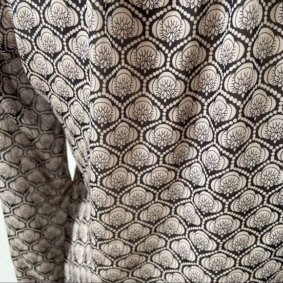 Loft tie front neck blouse office work attire professional business long sleeve - Picture 5 of 6